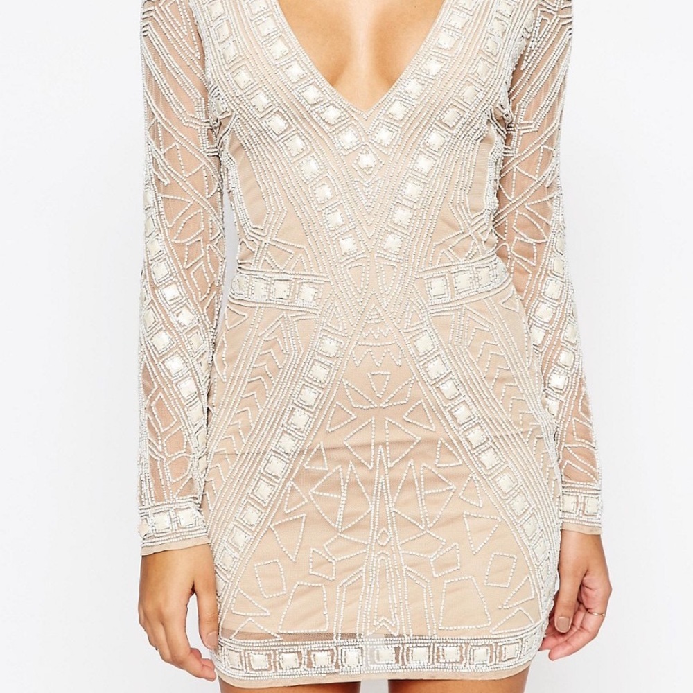 Misguided Embellished Party Dress